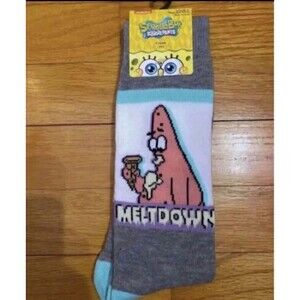SpongeBOB Squarepants Patrick Star Meltdown Casual Crew Socks Shoe Size (6.5-12)